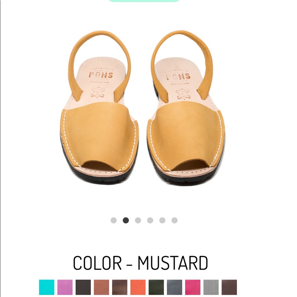 Avarca Pons - mustard